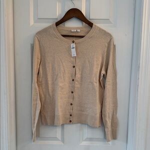 GAP Light Tan Knit Cardigan